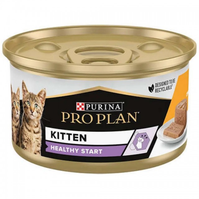 Pro Plan Kitten Tavuklu Yavru Kedi Konserve Maması 85 Gr 24 Adet