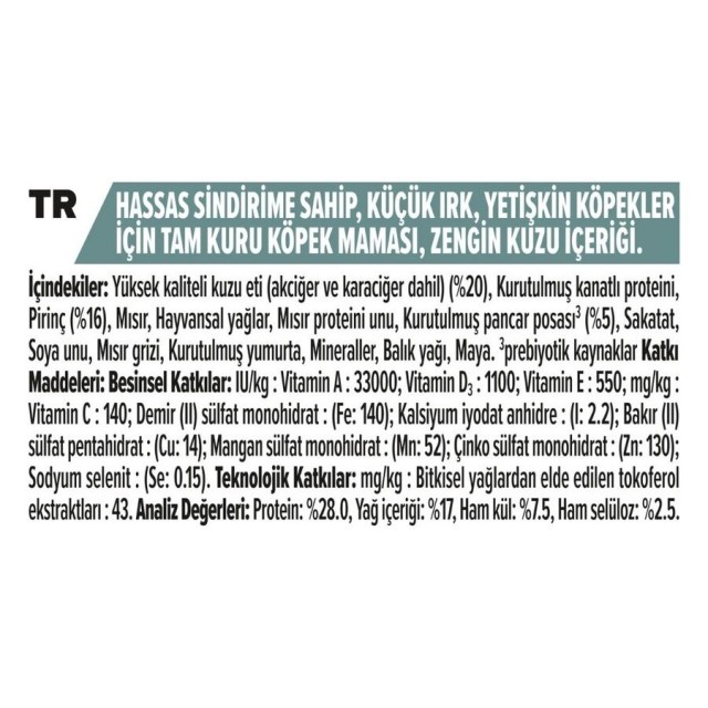 Pro Plan Kuzu Etli Küçük Irk Yetişkin Köpek Maması 7kg
