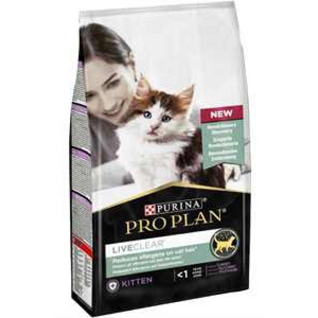 Pro Plan LiveClear Alerjen Azaltan Hindili Yavru Kedi Maması 1,4kg