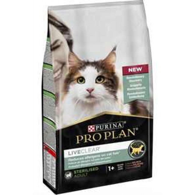 Pro Plan LiveClear Alerjen Azaltan Somonlu Kısırlaştırılmış Kedi Maması 1,4kg