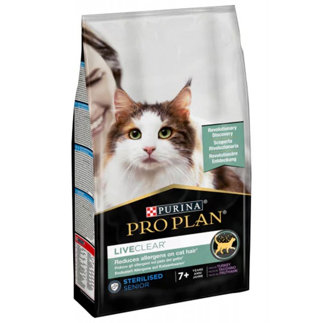 Pro Plan Liveclear Hindili Kısırlaştırılmış Yaşlı Kedi Maması 1,4kg