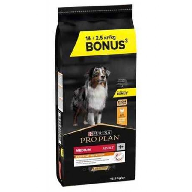 Pro Plan Medium Tavuklu Orta Irk Yetişkin Köpek Maması 16,5kg