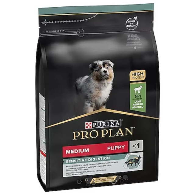 Pro Plan Sensitive Digestion Kuzu Etli Medium Puppy Orta Irk Yavru Köpek Maması 3 Kg