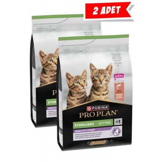 Pro Plan Somonlu Kısırlaştırılmış Yavru Kedi Maması 2x3kg (2li Paket)