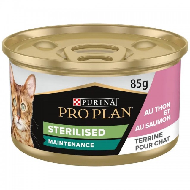 Pro Plan Sterilised Ton Balıklı ve Somonlu Kısırlaştırılmış Kedi Konservesi 85 Gr