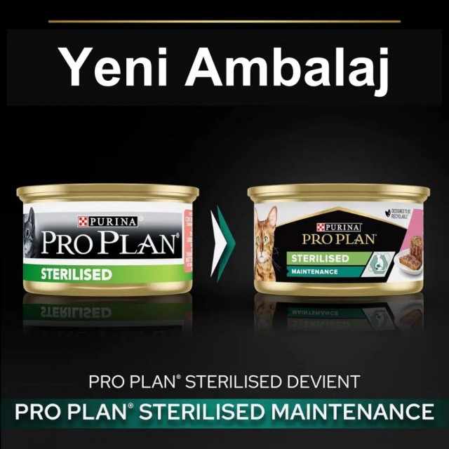 Pro Plan Sterilised Ton Balıklı ve Somonlu Kısırlaştırılmış Kedi Konservesi 85 Gr