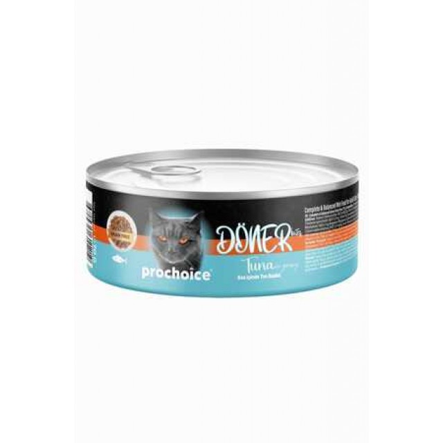 Prochoice Döner Sos İçinde Ton Balıklı Tam ve Dengeli Yetişkin Kedi Maması 70gr