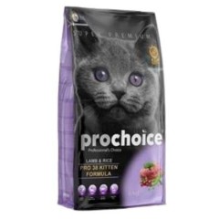 ProChoice Pro 38 Kitten Kuzu Eti ve Pirinçli Yavru Kedi Maması 15kg