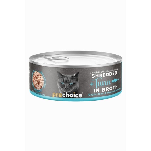 Prochoice Tahılsız Hipoalerjenik Tiftiklenmiş Tuna Balıklı Yetişkin Kedi Konservesi 70gr