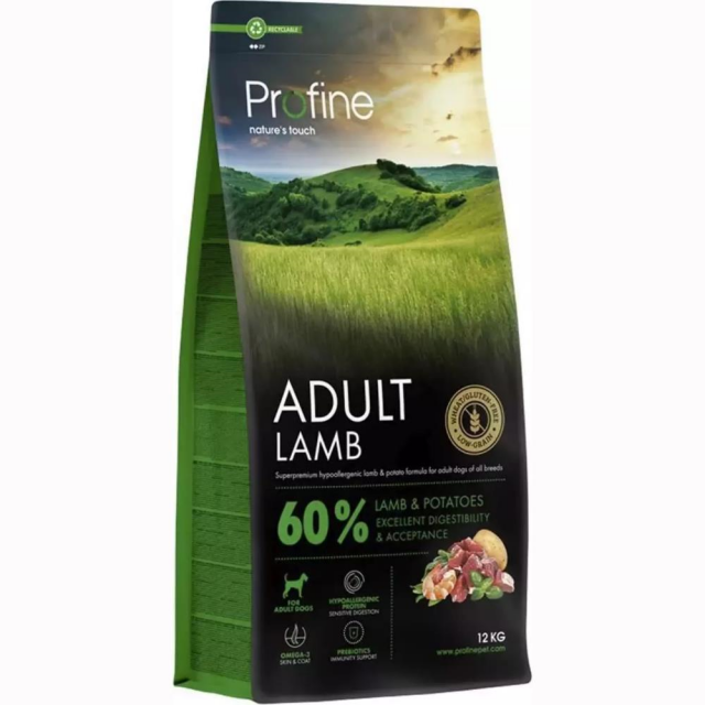 Profine Lamb Glutensiz Kuzulu Yetişkin Köpek Maması 12 kg