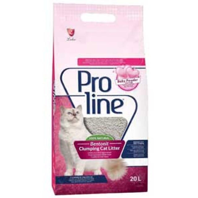 Proline Bentonit Bebek Pudralı Kedi Kumu 20lt