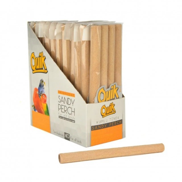 Quik Kumlu Kuş Tüneği 19cm (4'lü)