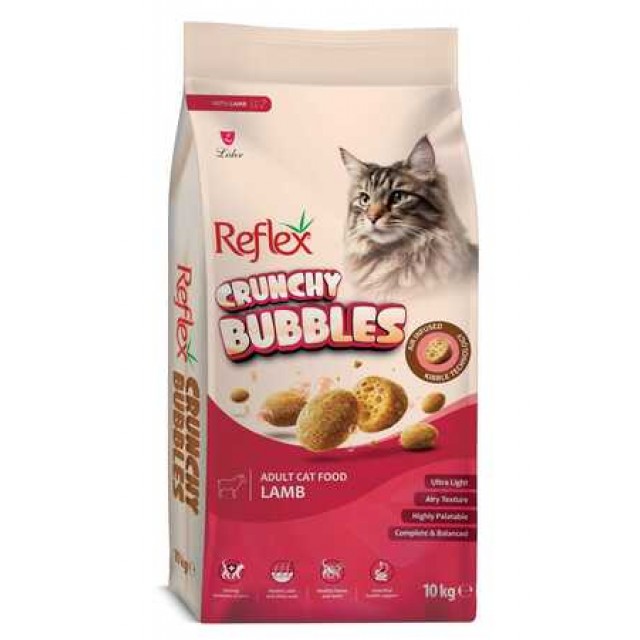 Reflex Crunchy Bubbles Kuzu Etli Yetişkin Kedi Maması 10kg