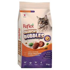 Reflex Crunchy Bubbles Duo Protein Somon Balıklı ve Tavuklu Yetişkin Kedi Maması 10kg