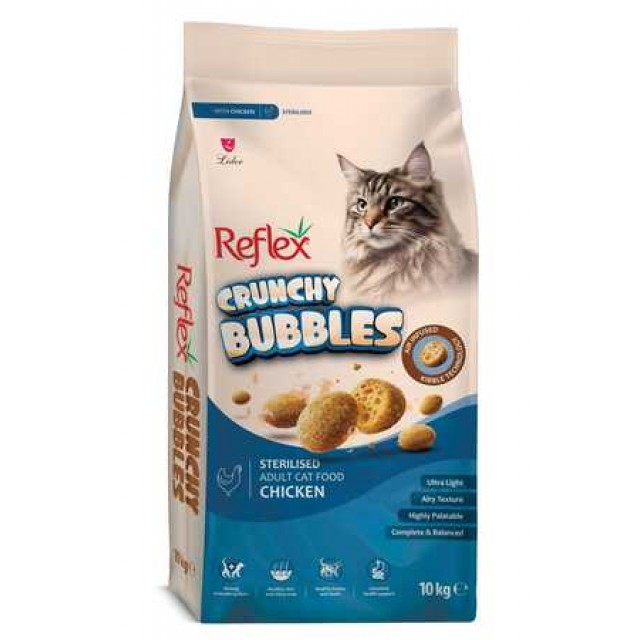 Reflex Crunchy Bubbles Tavuklu Kısırlaştırılmış Kedi Maması 10kg