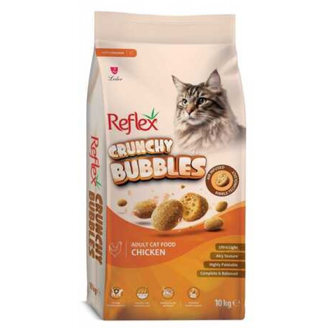 Reflex Crunchy Bubbles Tavuklu Yetişkin Kedi Maması 10kg