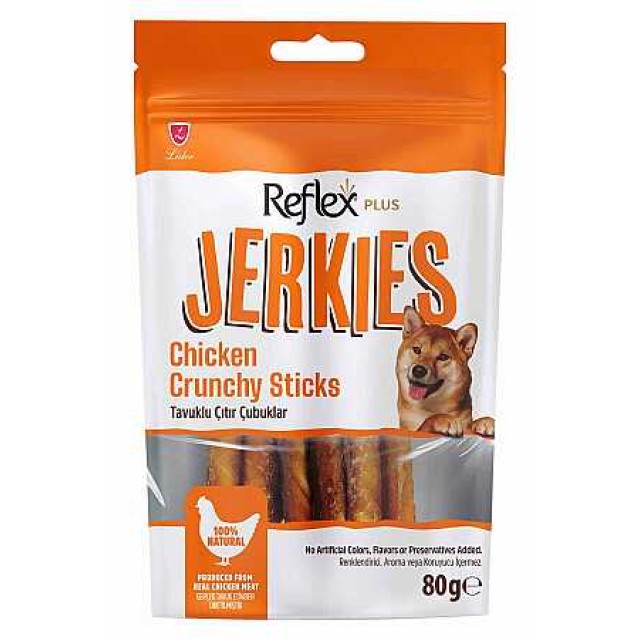 Reflex Crunchy Sticks Tavuklu Çıtır Köpek Ödül Çubukları 80gr