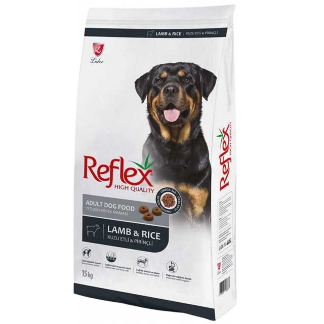 Reflex Kuzu Eti ve Pirinçli Yetişkin Köpek Maması 15kg