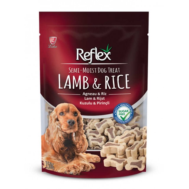 Reflex Kuzulu ve Pirinçli Köpek Ödül Maması 150gr
