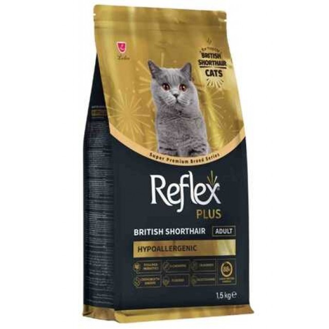 Reflex Plus British Shorthair Yetişkin Kedi Maması 1,5kg