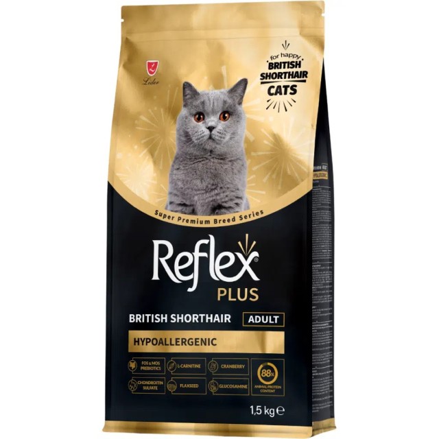 Reflex Plus British Shorthair Yetişkin Kedi Maması 1.5 Kg