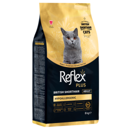 Reflex Plus British Shorthair Yetişkin Kedi Maması 8kg