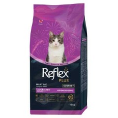 Reflex Plus Gourmet Tavuklu Renkli Taneli Yetişkin Kedi Maması 15kg