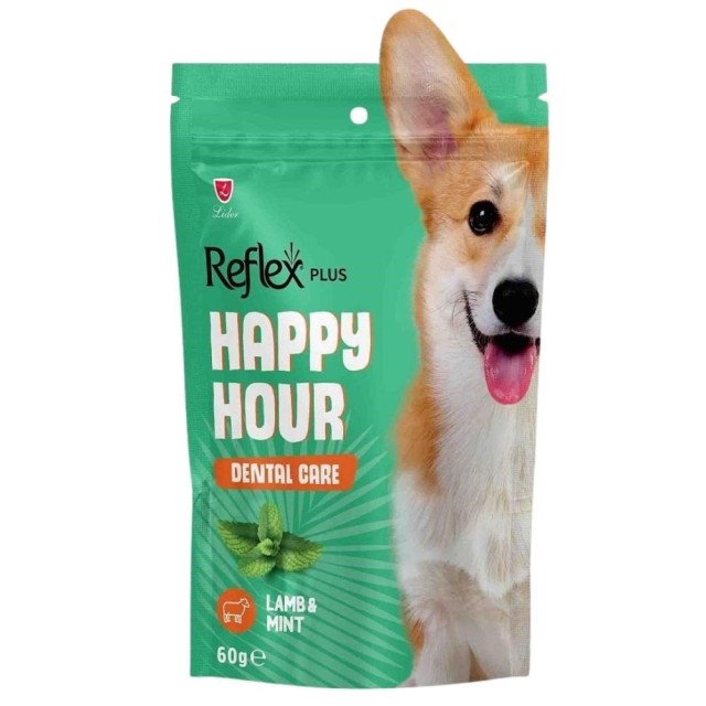 Reflex Plus Happy Hour Ağız ve Diş Sağlığı Destekleyici Köpek Ödül Maması 60 gr