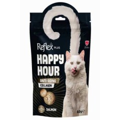 Reflex Plus Happy Hour Anti-Aging Collagen Somonlu Kedi Ödül Maması 60gr