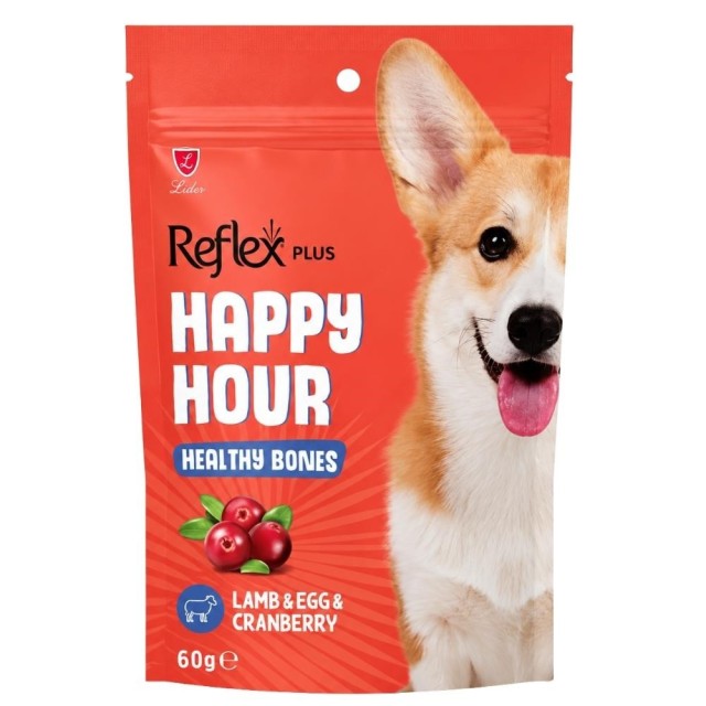 Reflex Plus Happy Hour Sağlıklı Kemikler İçin Destekleyici Köpek Ödül Maması 60 gr
