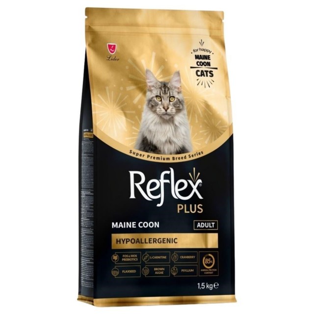 Reflex Plus Hipoalerjenik Maine Coon Yetişkin Kedi Maması 1,5 kg