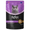 Reflex Plus Jöle İçinde Et Parçacıklı Somonlu ve Ton Balıklı Yetişkin Kedi Konservesi 85gr