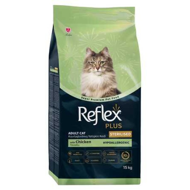 Reflex Plus Tavuklu Kısırlaştırılmış Kedi Maması 15kg