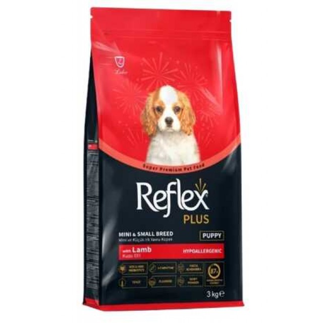 Reflex Plus Kuzu Etli Mini ve Küçük Irk Yavru Köpek Maması 3kg
