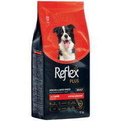 Reflex Plus Kuzu Etli Orta ve Büyük Irk Yetişkin Köpek Maması 12kg