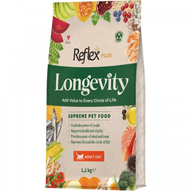 Reflex Plus Longevity Adult Cat Hipoallerjenik Yetişkin Kedi Maması 1.1 Kg