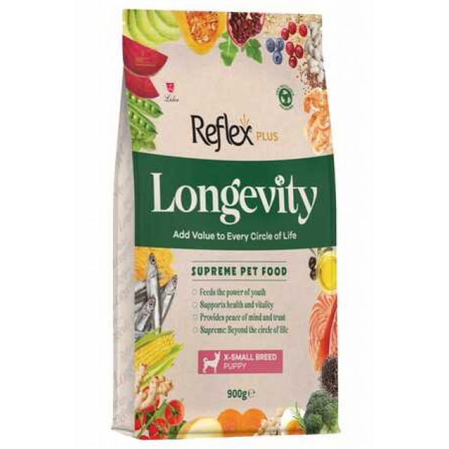 Reflex Plus Longevity Hipoalerjenik Çok Küçük Irk Yavru Köpek Maması 900gr