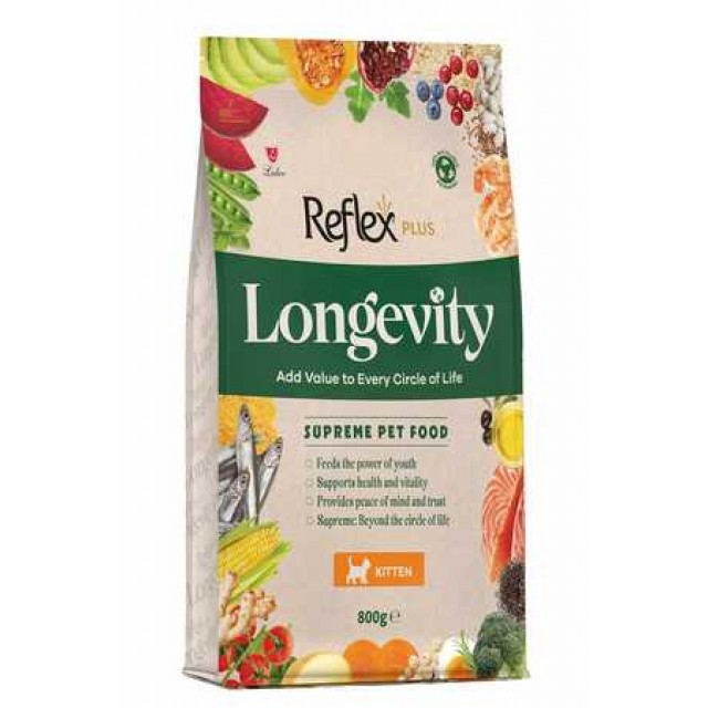 Reflex Plus Longevity Hipoalerjenik Yavru Kedi Maması 800gr