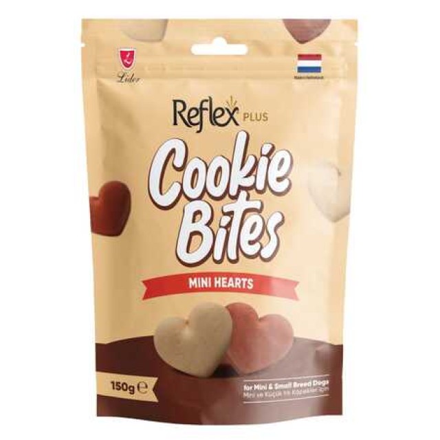 Reflex Plus Cookie Bites Mini Hearts Küçük Irk Köpek Ödül Maması 150gr