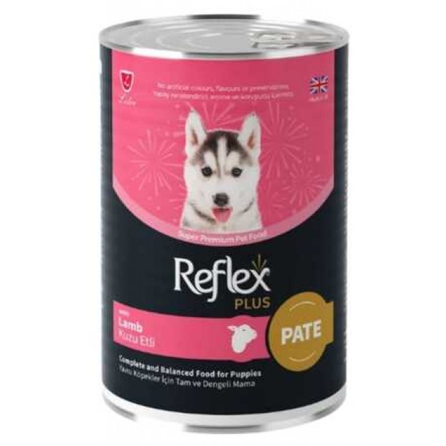 Reflex Plus Pate İçinde Kuzu Etli Yavru Köpek Konservesi 395gr