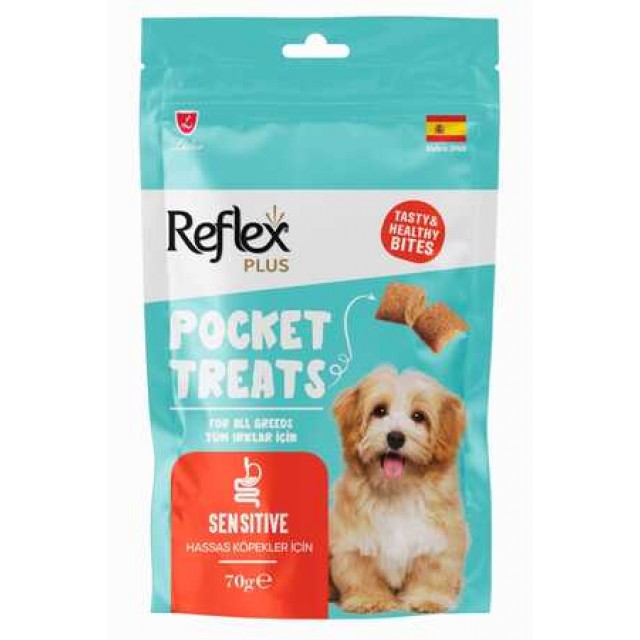 Reflex Plus Pocket Treats Hassas Köpekler İçin Köpek Ödül Maması 70gr