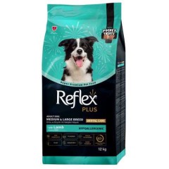 Reflex Plus Dental Care Kuzulu Orta ve Büyük Irk Yetişkin Köpek Maması 12kg