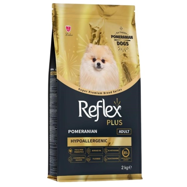Reflex Plus Pomeranian Hypoallergenic Tavuklu Yetişkin Köpek Maması 2 kg