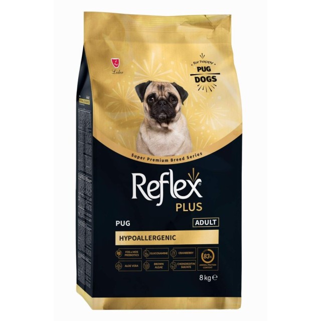 Reflex Plus Pug Yetişkin Köpek Maması 8kg