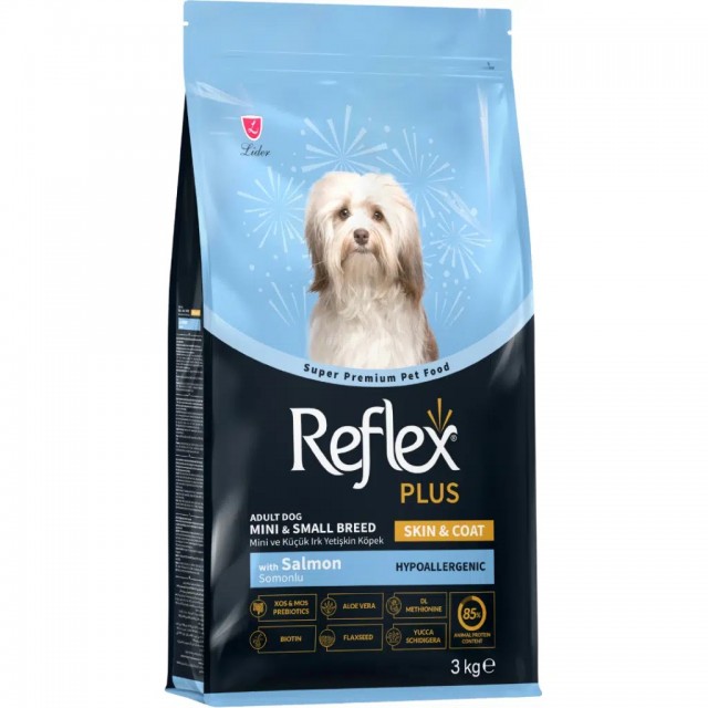 Reflex Plus Skin & Coat Somonlu Mini ve Küçük Irk Yetişkin Köpek Maması 3 Kg