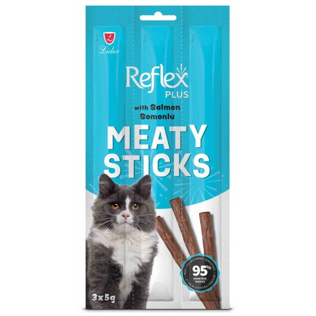 Reflex Plus Somonlu Yetişkin Kedi Ödül Çubuğu 3*5gr