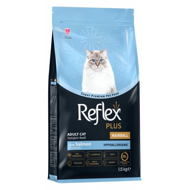 Reflex Plus Hairball Somonlu Yetişkin Kedi Maması 1,5kg