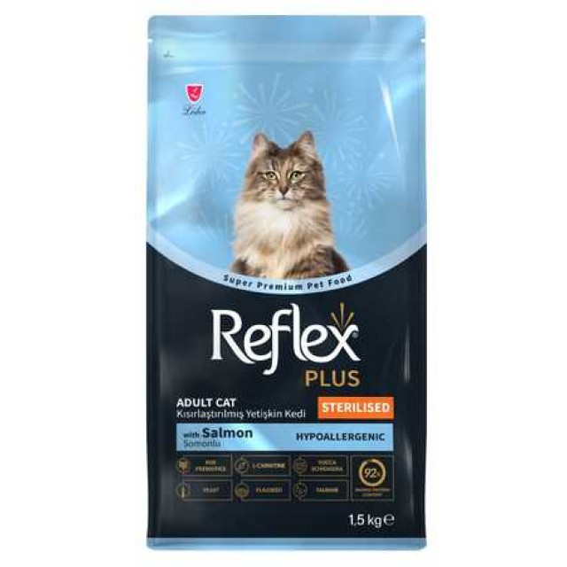 Reflex Plus Somonlu Kısırlaştırılmış Yetişkin Kedi Maması 1,5kg