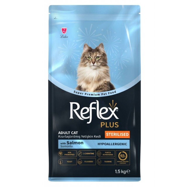 Reflex Plus Somonlu Kısırlaştırılmış Yetişkin Kedi Maması 1,5kg