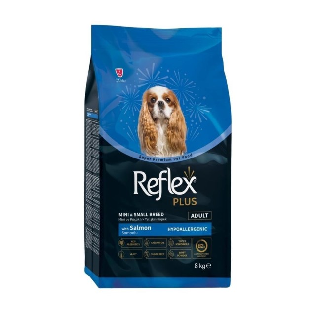 Reflex Plus Somonlu Mini ve Küçük Irk Yetişkin Köpek Maması 8 kg